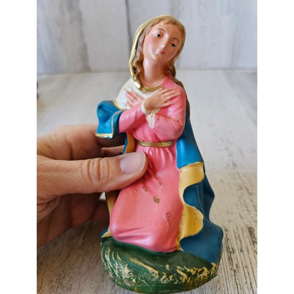 Vintage Italian Mary nativity Italy fontanini Village Xmas decor - Picture 6 of 8